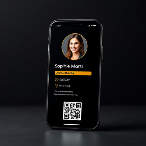 Aperçu de la carte digitale QIDROO sur smartphone
